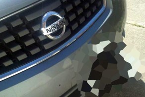 Попробуйте угадать, что в бампере этого Ниссана? (2 фото+видео)
