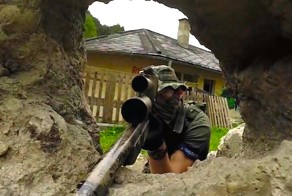 Красивая работа аирософтного снайпера