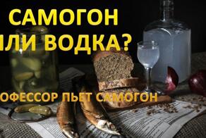 Самогон или водка? Профессор пьет самогон