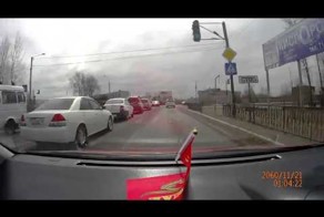 Выскочил на капот