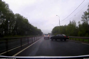 Аквапланирование на Дмитревском шоссе
