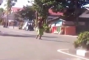 Прогулка с головой соседа