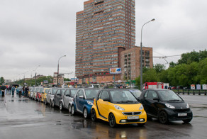 Автопробег владельцев Smart в Москве