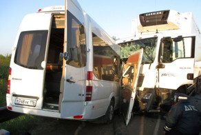 Авария с автобусом, перевозившим детей, в Нижегородской области