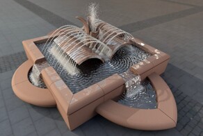 Фонтаны в виде книг
