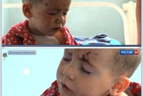 Это Захар, вчера украинские войска убили его отца и сестру!