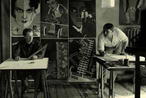 Цветные плакаты братьев Стенбергов для чёрно-белого кино 