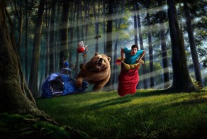 Убежать от догоняющего медведя невозможно