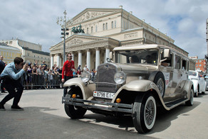Ралли старинных автомобилей в Москве