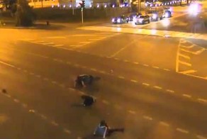 ДТП в Краснодаре. Три наездника на мотоцикле