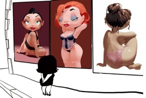 Прикольные иллюстрации о девушках