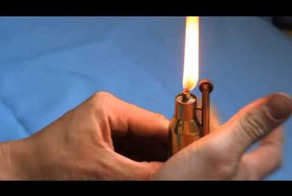 Бензиновая зажигалка c гильзы ДШК