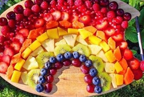 Варианты оформления фруктовых тарелок