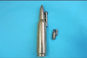 Изотовление зажигалка из гильзы.