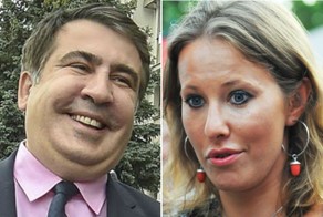 КСЕНИЮ СОБЧАК ЗАКИДАЛИ ТУХЛЫМИ ЯЙЦАМИ В ОДЕССЕ