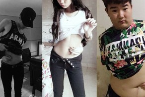 Новый тренд: дотянуться до пупка из-за спины