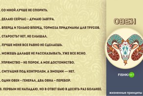 Емкие жизненные принципы знаков Зодиака  