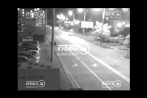 ДТП на пустой дороге с грузовиком