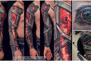 16 татуировок в стиле биомеханика, которые сделают вас еще креативней