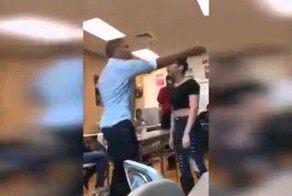 Парень не выдержал и ударил девушку 