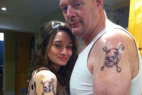 Парные татуировки отцов и дочерей