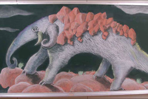 Рисунки мелом на доске