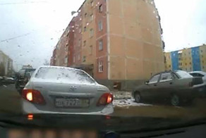 Неудачная попытка скрыться с места ДТП (фото+видео)