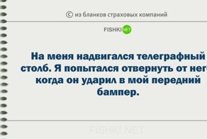 Забавные пояснения из бланков страховых компаний