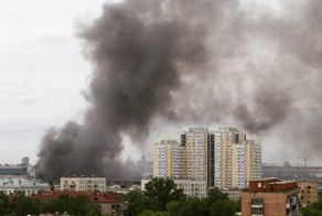 В Москве горит завод «ЗИЛ»