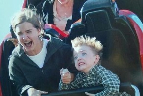 30 смешных фотографий людей, сделанных во время поездки на американских горках