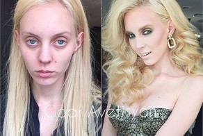 Сравнение девушек с макияжем и без. Я просто в шоке!