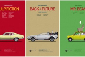 Классические постеры автомобилей из фильмов (15 фото)