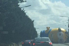 Гигантский миньон парализовал автомобильное движение в Ирландии