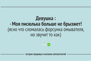 Забавные истории продавцов из магазина автозапчастей