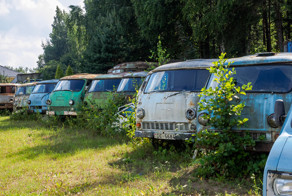 Кладбище микроавтобусов РАФ в Латвии