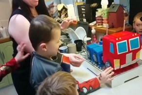 Торт-трансформер Оптимус Прайм готов к празднику!