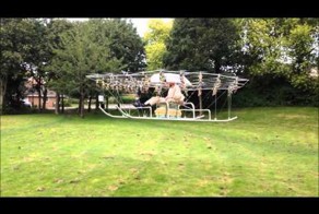 Когда человек очень хочет летать, его практически невозможно остановить. Англичанин покоряет небеса на супердроне! 