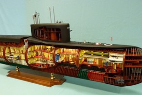 Модель атомной подводной лодки 667-А "Навага"