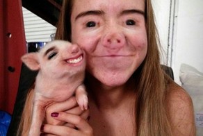 16 самых пугающих и смешных обменов лиц с животными