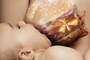 "Твой ребенок то, что ты ешь" - мощная кампания призывающая мамочек к здоровому питанию