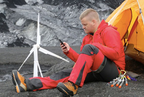 Портативный ветрогенератор для походов