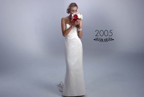 100 лет женской свадебной моды за 3 минуты