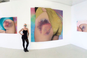 Поцелуи роллер-дерби или момент, когда синяки стали произведениями искусства 