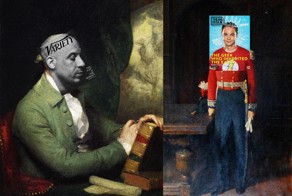 Коллажи из обложек музыкальных альбомов и классических картин