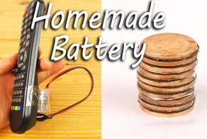 Как сделать простейшую батарейку из медных монет