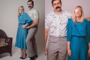 Забавная фотосессия стеснительных влюбленных