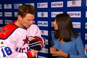Оговорка хоккеиста ЦСКА в прямом эфире
