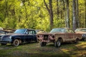 Кладбище старинных автомобилей в штате Джорджия