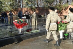 В Алматы отметили 74-ю годовщину подвига 28 панфиловцев