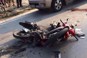 Мотоциклист "пораскинул мозгами" в ДТП